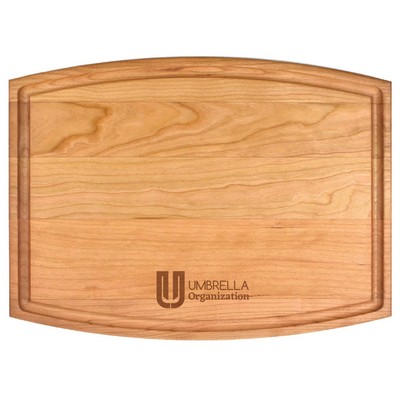 9" x 12" x 3/4" Cherry Cutting Board with Juice Groove