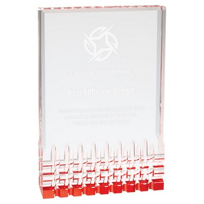 Red Mirage Acrylic Award (6" x 8")