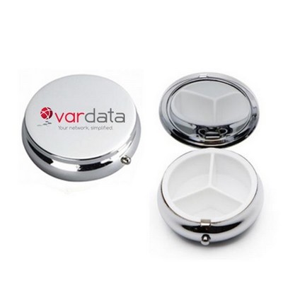 Round Metal Pill Box
