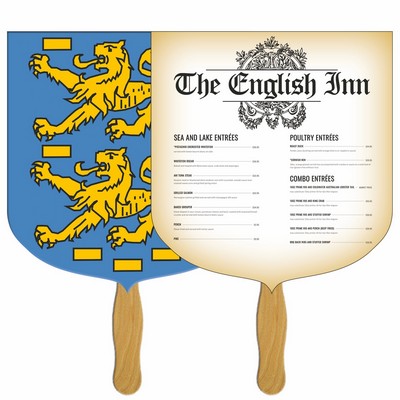 Shield Sandwiched Hand Fan