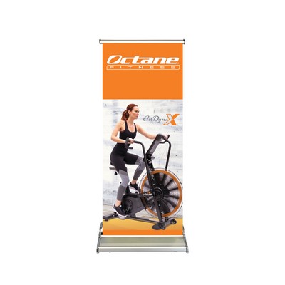 Small Superior Retractable Banner - 24". Full Color