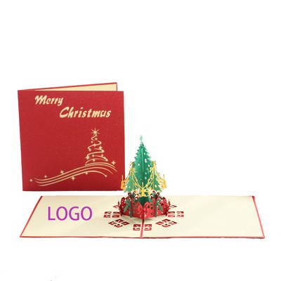 Christmas Tree 3D Pop Up Greeting Cards