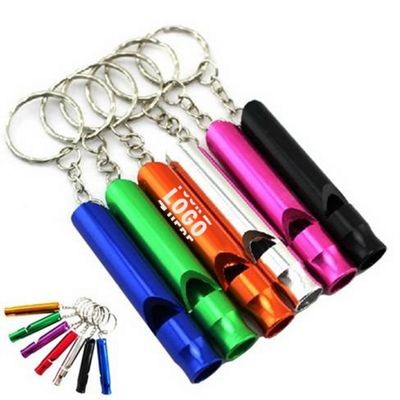 Aluminum Whistle Keychain