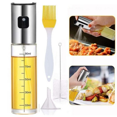 100ml Graduated Spray Bottle Oiler Oilcan 4 PCS Set