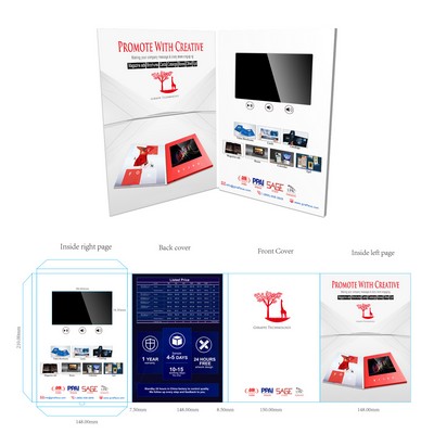 4.5" Wide View HD Screen Video Magazine Ads