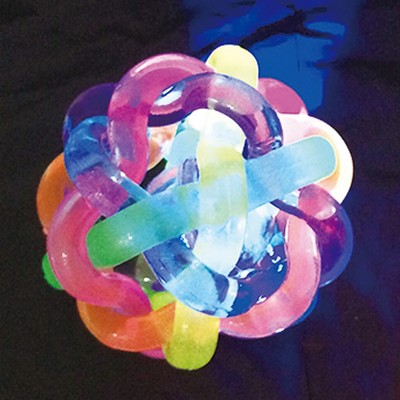 Bouncing Rainbow Ball with light