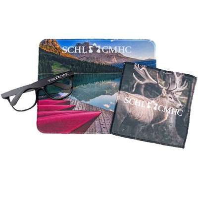 Desk Essentials Kit with Blue Light Glasses, Mousepad & Cleaning Cloth