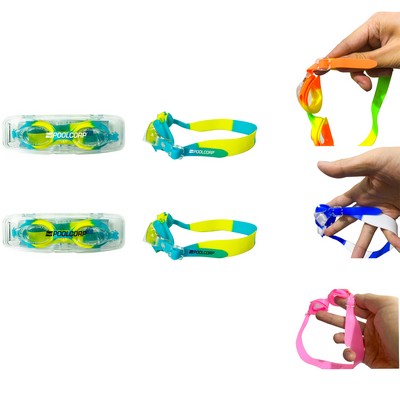 Kids Swimming Goggles with case