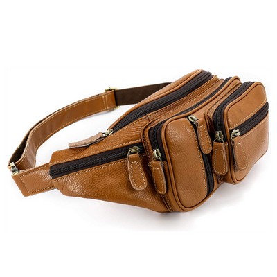 Genuine Leather Large Fanny Pack