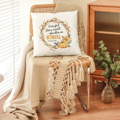 17.7"x 17.7" Throw Pillowcase