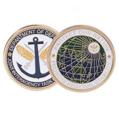 1.75" Challenge Coin - Brass (No Colorfill)
