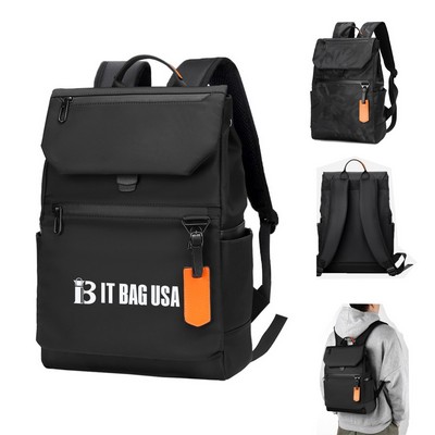 Oxford Flap Laptop Backpack