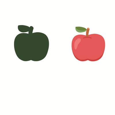 Apple Shape Heat Sensitive Sticker/Color Change Sticker/Temperature Sensing Sticker
