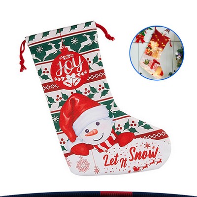 Drawstring Christmas Stocking