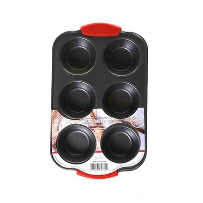 6-Muffin Pans - Silicone Handles, 11.6 (Case of 24)