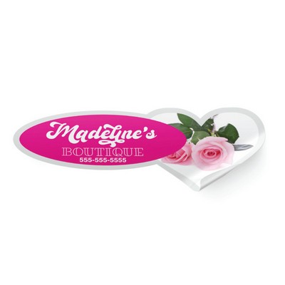 Clear Permanent Vinyl Outdoor Decals (0 to 5 Square Inches)