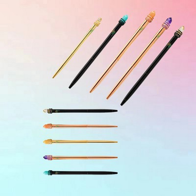 Gem-Embellished Slim Ballpoint Pen