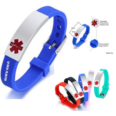 Stainless Steel Silicone Bracelet