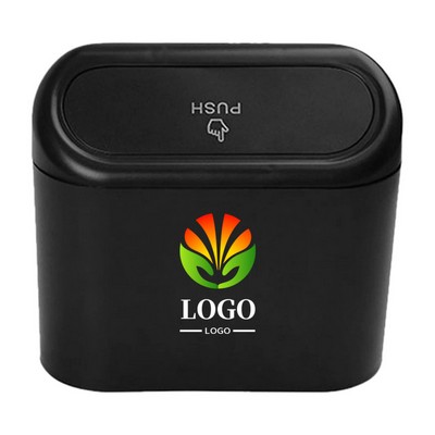 Car Push-On Trash Can With Lid