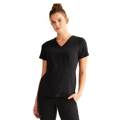 Healing Hands - HH PL Jacquard - Women's 2-Pocket Jolie Camo Top