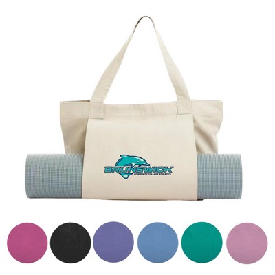 Yoga Mat Carrier Canvas Tote Bag