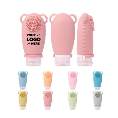 Dispenser Bottle With Shampoo Brush