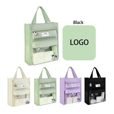 Simple Solid Color Canvas Bag