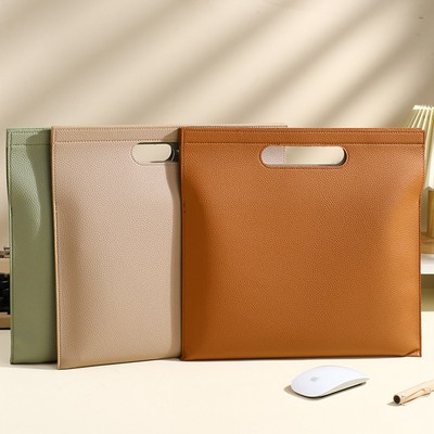 PU Leather A4 File Folder