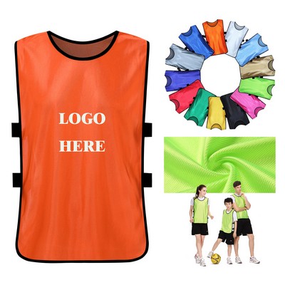 Adult & Kids' Polyester Training Pinnie With Elastic Straps