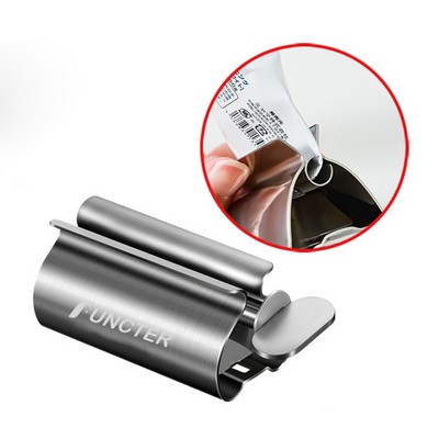 2" 1 Stainless Steel Toothpaste Squeezer Rollers Tube Wringer Seat Holder - S