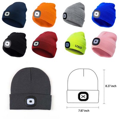 Winter Unisex Beanie With Light