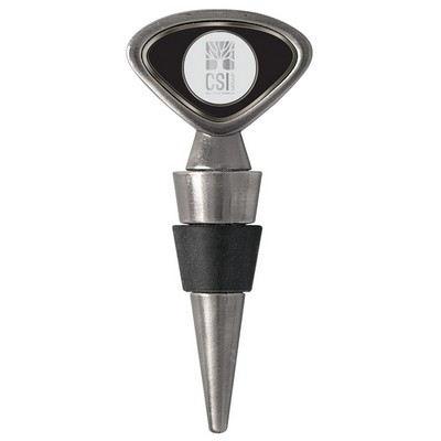 Wine Stopper W/ Silver Medallion