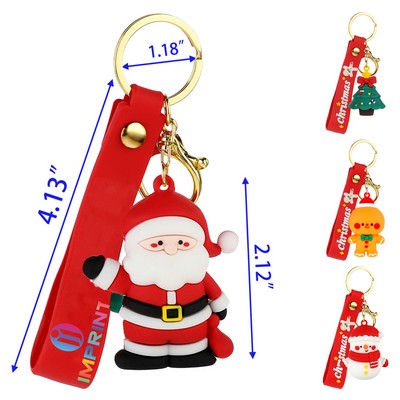 Cute Cartoon Xmas Key Chain