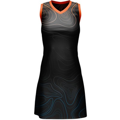 Women's Full Sublimation Premium Netball Dress - PolySpandex