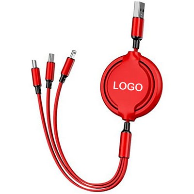 Retractable 3 in 1 Charging Cable