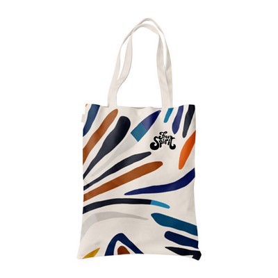 Rush - Sublimation 8 oz Poly Canvas Tote Bag - 13"W x 15"H x