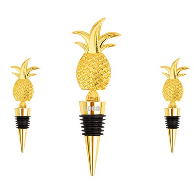 Trendy Flat Pineapple Wine Cork Bottle Stopper
