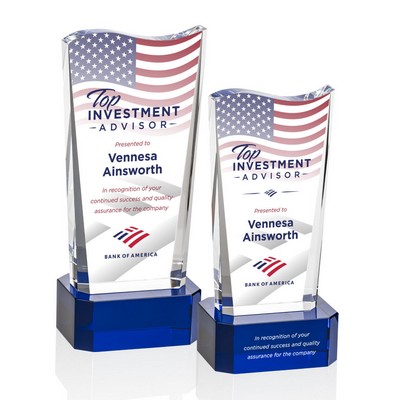Violetta VividPrint™ Award on Base - Blue
