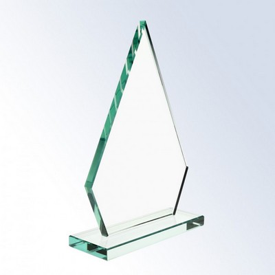 Large Jade Glass Peak Award - Unattached