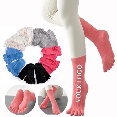 Non-Slip Five Toe Socks for Pilates