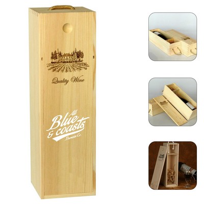 Wood Wine Bottle Crate