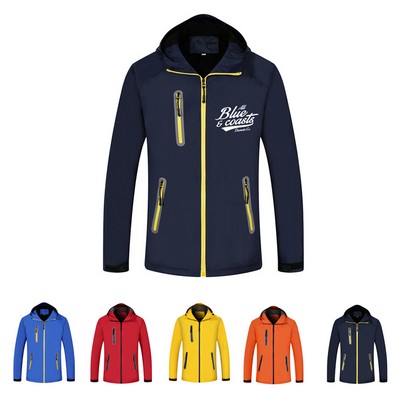 Winter Hooded Raincoat Jacket