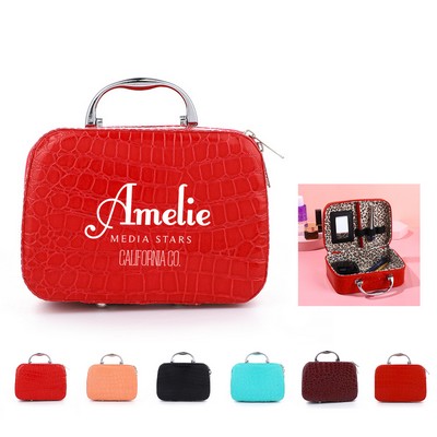 Pu Leather Travel Cosmetic Case