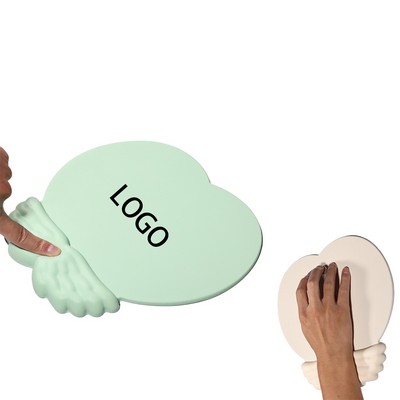 Wing Shaped Mouse Pad With Wrist Support