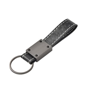 PU Keychain Accessories with Zinc Alloy