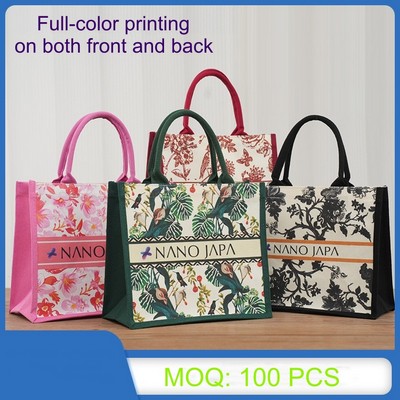 Full-Color Printed Canvas Tote Bag