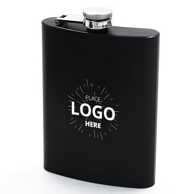 6 OZ Stainless Steel Spray Painted Hip Flask