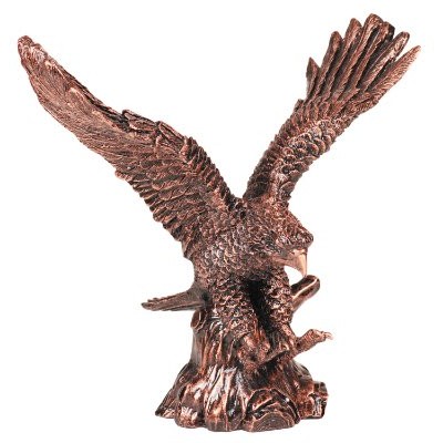7.25" Antique Metallic Bronze Eagle Resin