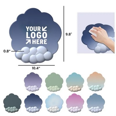 Gradient Cloud Memory Foam Wrist Support Mouse Pad