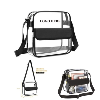 Clear Cross Body Messenger Bag